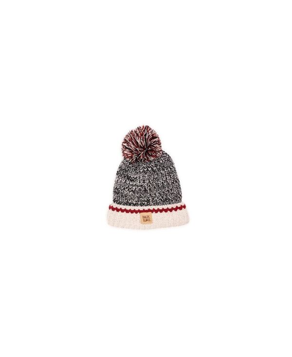 ムクルクス レディース アクセサリー 帽子 MUK LUKS Women's Marled Chunky Stitchat Ebony/vanilla marl マール|ReVida 店