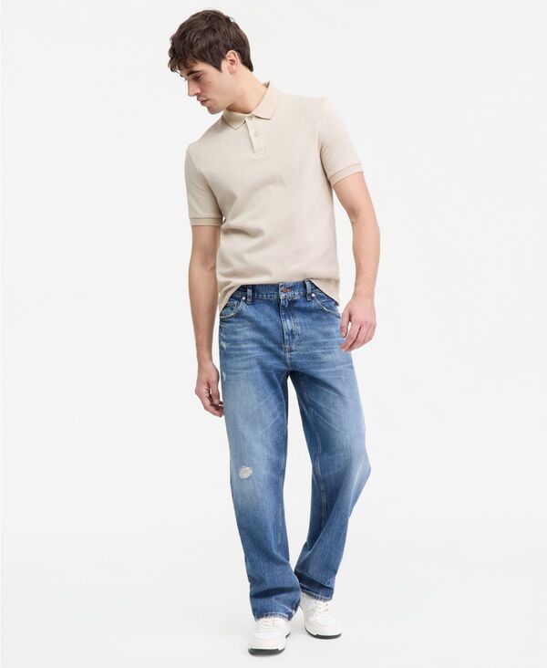 ゲス メンズ ボトムス デニムパンツ ジーンズ GUESS Men's Relaxed-Fit Damon Jeans Blue ブルー|ReVida 店