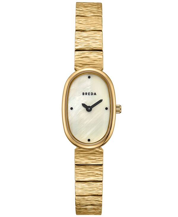 ブレダ レディース アクセサリー 腕時計 Tシャツ BREDA Women's 'Jane Revival' Gold Stainlessteel Bracelet Watch 18mm DeepGold/Champagne シャンパン|ReVida 店