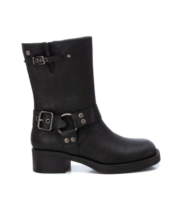 キシタイ レディース シューズ ブーツ・レインブーツ XTI Women's Biker Booties Black ブラック