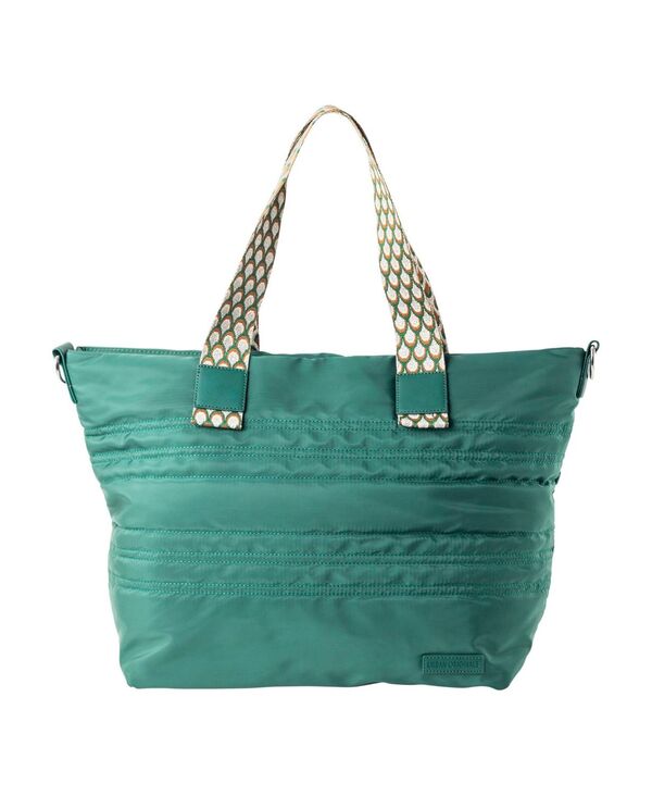 アーバンオリジナルス レディース バッグ ナイロン Urban Originals Hear The Music Nylon Tote Bag Deep Green グリーン｜ReVida 店