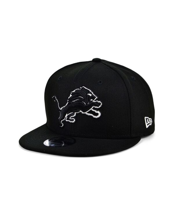 ニューエラ レディース アクセサリー 帽子 New Era Detroit Lions Basic Fashion 9FIFTY Snapback Black/White ホワイト｜ReVida 店
