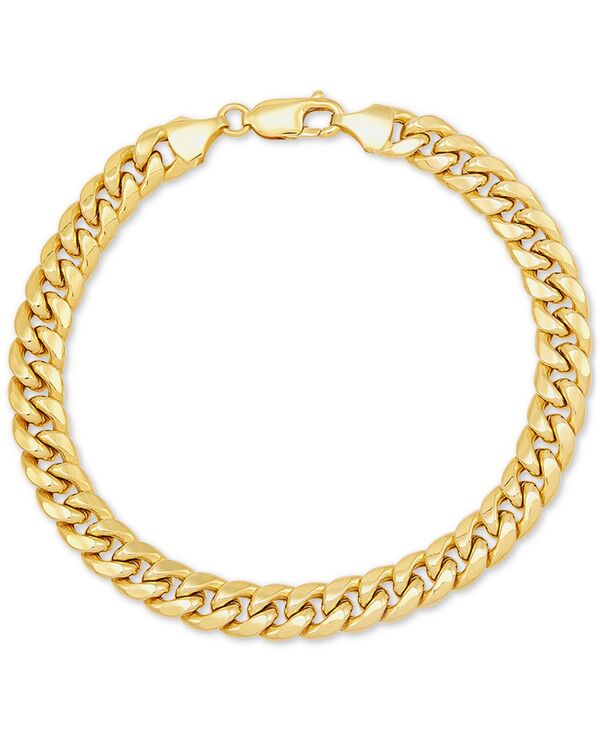 イタリアン ゴールド レディース アクセサリー ブレスレット・バングル・アンクレット Italian Gold Lightweight Miami Cuban Link 7-1/2\