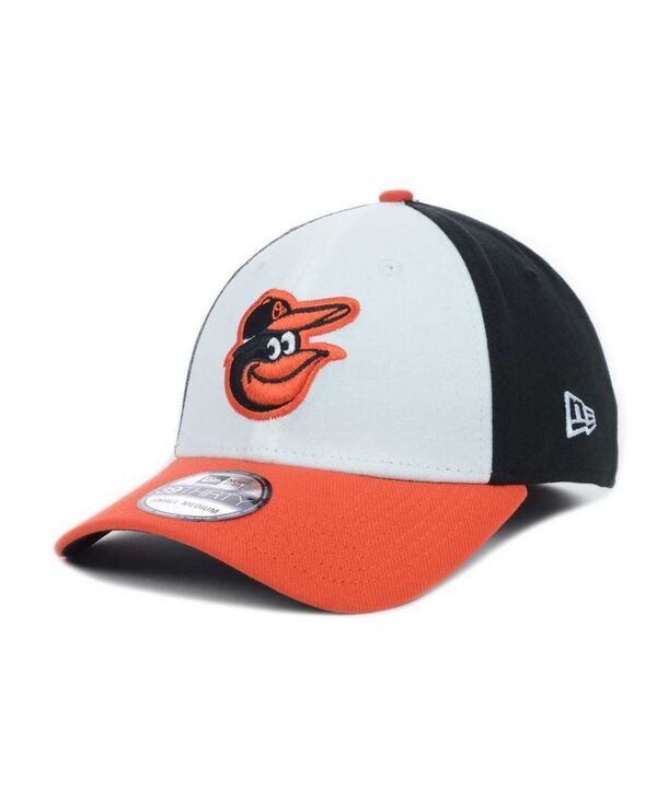 ニューエラ レディース アクセサリー 帽子 キャップ New Era Baltimore Orioles MLB Team Classic 39THIRTY Stretch-Fitted Cap White/Black/Orange ホワイト