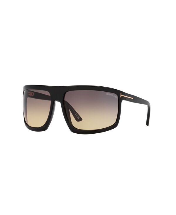 トム・ジェラルド・r・フォード レディース 添え物 サングラス・アイウェア Tom Ford Unisex Sunglasses Clint-02 TR001675 Black Gray 黒いこと