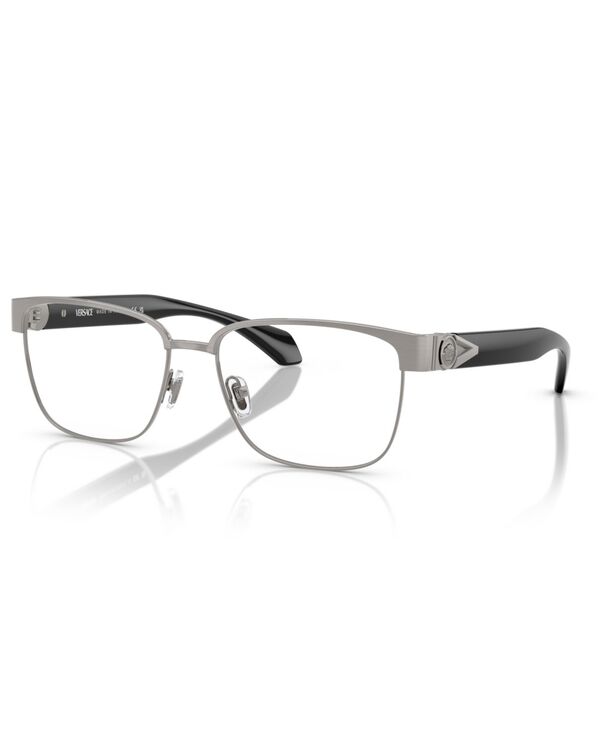 ヴェルサーチ メンズ 佩び物 サングラス・アイウェア Versace Men\u0027s Pillow Eyeglasses VE1306 Brushed Gunmetal 火器金属元素