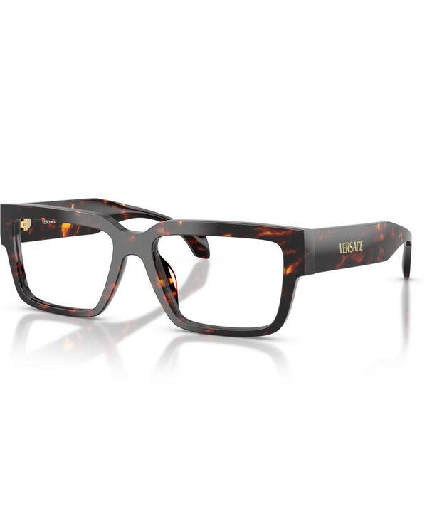 ヴェルサーチ メンズ 添え物 サングラス・アイウェア Versace Men\u0027s Rectangleyeglasses VE3374U Havana