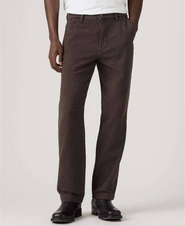 リーバイス メンズ ボトムス カジュアルパンツ Levi's Men'straight Fit Chinos Laramie Plaid Bracken チェック