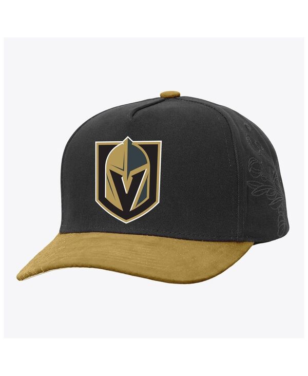 ミッチェル&ネス レディース アクセサリー 帽子 Mitchell & Ness Black/Gold Vegas Golden Knights May Flowers Pro Crown Adjustable Hat Black Gold ブラック｜ReVida 店