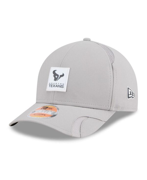 ニューエラ メンズ アクセサリー 帽子 New Era Men's Gray Houston Texans 2025 Sideline M-Crown 9FORTY Adjustable Hat Gray グレー