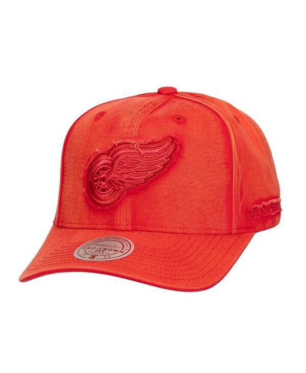 ミッチェル&ネス メンズ アクセサリー 帽子 ダウン Mitchell & Ness Men's Redetroit Red Wings Downtown Snowash Pro-Crown Adjustable Hat Red レッド