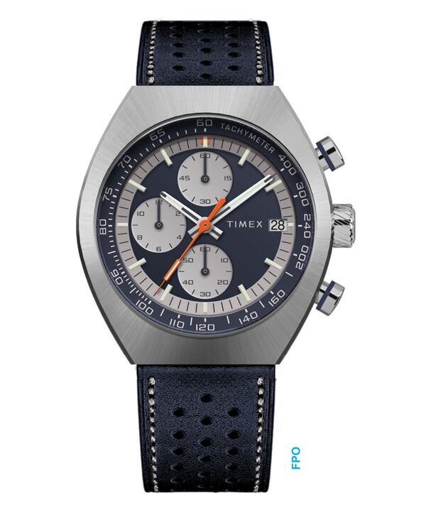 タイメックス メンズ アクセサリー 腕時計 レザー Timex Men's Quartz Analog Blue Leather Watch 42mm Blue ブルー