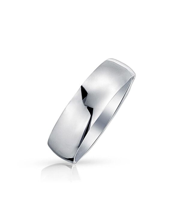 ブリング レディース アクセサリー Bling Jewelry Simple Traditional Dome Promise Band Ring .925 Sterling Silver 7MM Comfort Fit Silver 7mm シルバー｜ReVida 店