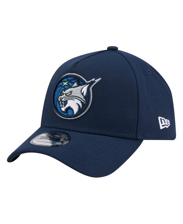 ニューエラ メンズ アクセサリー 帽子 ロゴ New Era Men's Navy Minnesota Lynx Core Logo A-Frame 9FORTY Adjustable Hat Navy ネイビー