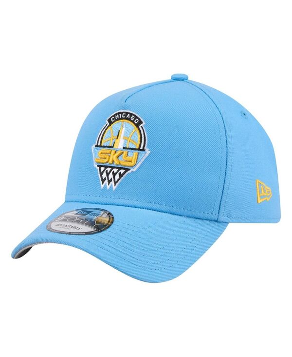 ニューエラ メンズ アクセサリー 帽子 ロゴ New Era Men'sky Blue Chicago Sky Core Logo A-Frame 9FORTY Adjustable Hat Light Blue ブルー
