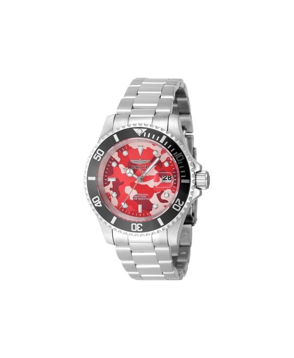 インビクタ メンズ 付属品 タイ Invicta Men\u0027s 48568 Pro Diver Quartz 3 Hand Camouflage Silver しろがね色