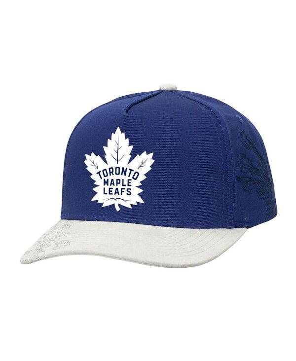 ミッチェル&ネス メンズ アクセサリー 帽子 Mitchell & Ness Men's Blue/Gray Toronto Mapleaf ’ s May Flowers Pro Crown Adjustable Hat Blue Gray グレー