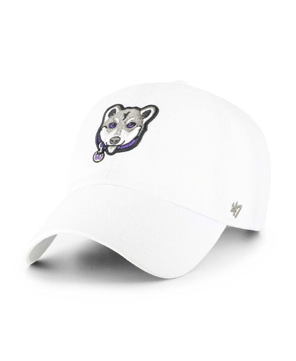 47 ブランド メンズ アクセサリー 帽子 '47 Brand Men's White Washington Huskies Clean Up Adjustable Hat White ホワイト