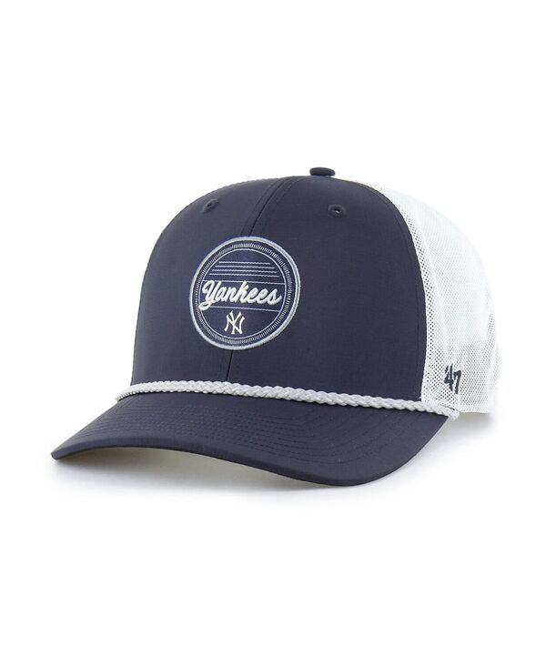 47 ブランド メンズ アクセサリー 帽子 '47 Brand Men's Navy/White New York Yankees Fairway Trucker Adjustable Hat Navy White ホワイト｜ReVida 店 10,380円