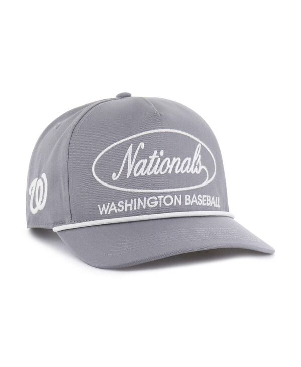 47 ブランド メンズ アクセサリー 帽子 '47 Brand Men's Gray Washingtonationals Foundational Hitch Adjustable Hat Gray グレー｜ReVida 店 11,684円