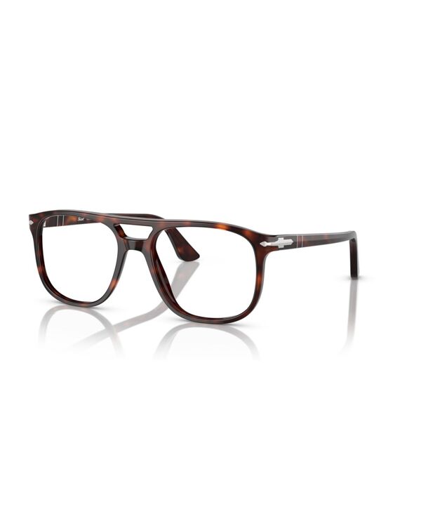 ペルソル レディース 添え物 サングラス・アイウェア Persol Unisex Aviator Greta Eyeglasses PO3329V Havana
