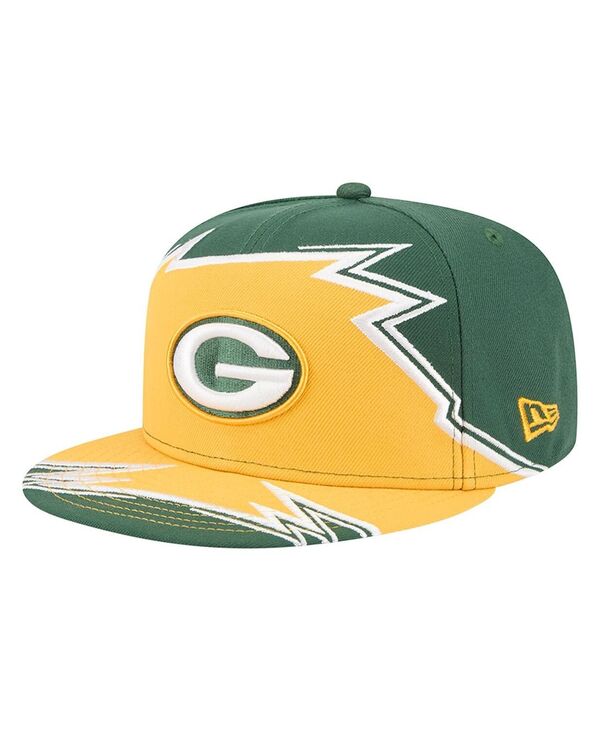 ニューエラ メンズ アクセサリー 帽子 New Era Men's Green/Gold Green Bay Packers Break 59FIFTY Fitted Hat Green Gold グリーン