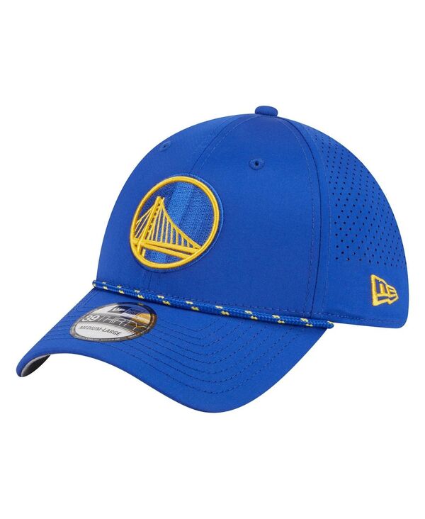 ニューエラ メンズ アクセサリー 帽子 New Era Men's Royal Golden State Warriors Featherweight Poly Rope Flex 39Thirty Hat Royal