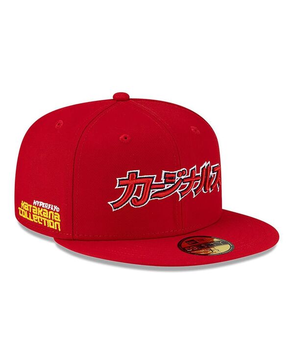 ニューエラ メンズ アクセサリー 帽子 New Era x Hyperfly Men's Red St. Louis Cardinals 59FIFTY Fitted Hat Red レッド