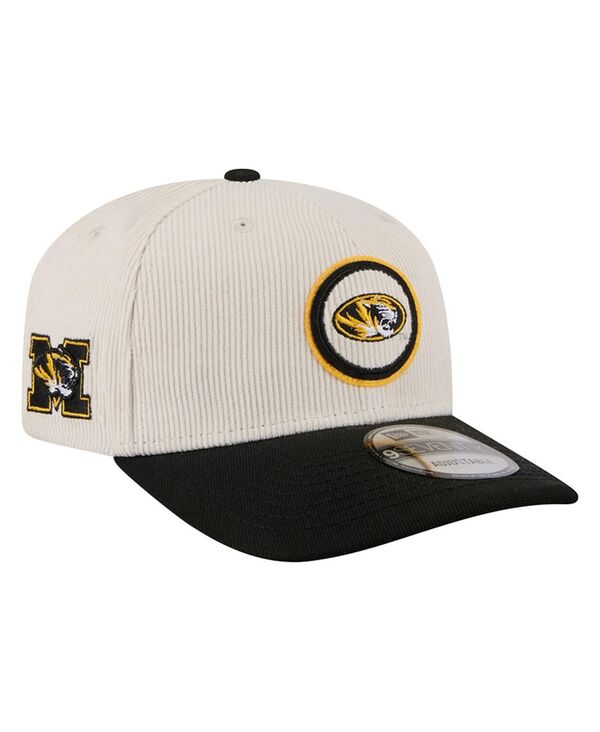 ニューエラ メンズ アクセサリー 帽子 コーデュロイ New Era Men's Cream/Black Missouri Tigers Loyal Corduroy 9SEVENTY Adjustable Hat Cream Black クリーム