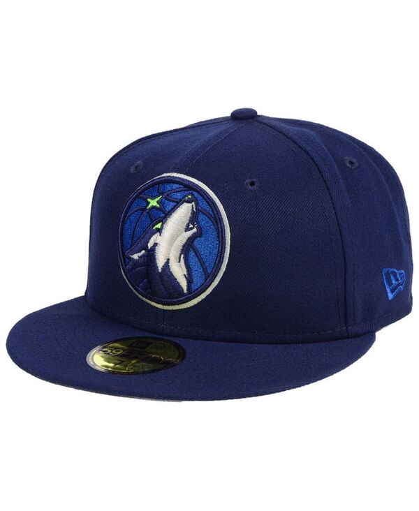 ニューエラ レディース アクセサリー 帽子 キャップ New Era Minnesota Timberwolves Basic 59FIFTY Fitted Cap 2018 Navy ネイビー