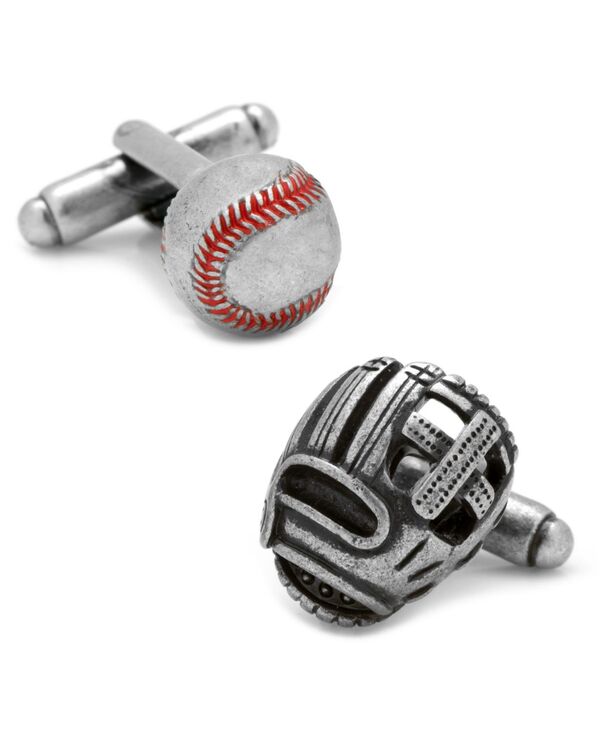 カフリンクス メンズ アクセサリー カフスボタン Cufflinks Inc. Baseball and Glove Antique Cufflinksilver シルバー