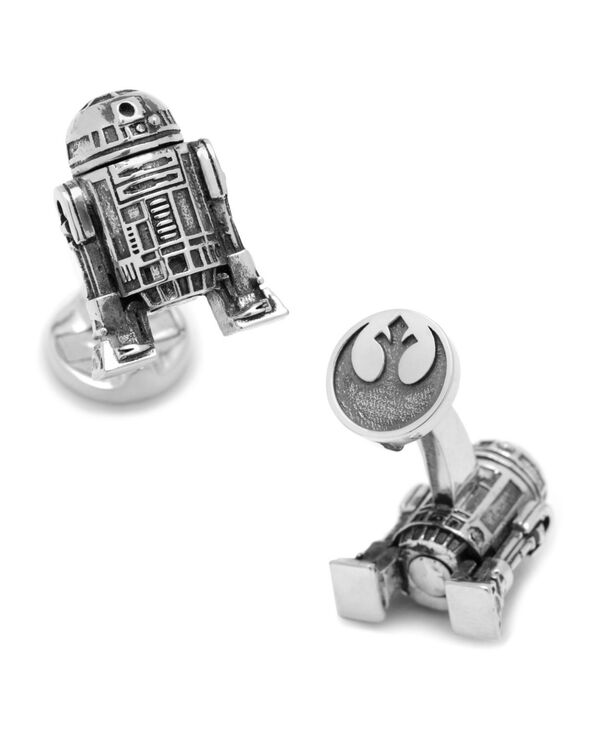 カフリンクス メンズ アクセサリー カフスボタン Cufflinks Inc. 3D R2D2 Cufflinksilver シルバー