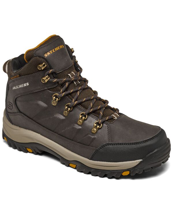 スケッチャーズ メンズ シューズ ブーツ・レインブーツ 伸び伸びする相応う Skechers Men\u0027s Relaxed Fit Relment - Daggett Boots from Finish Line Chocolate 黒茶