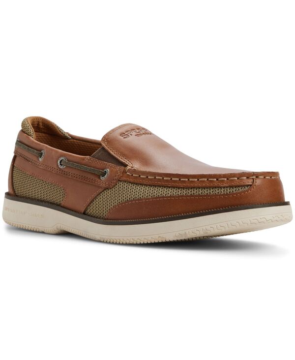 スペリー メンズ シューズ スリッポン・ローファー Sperry Men'surveyor Slip On Boat shoe Smooth tan タン