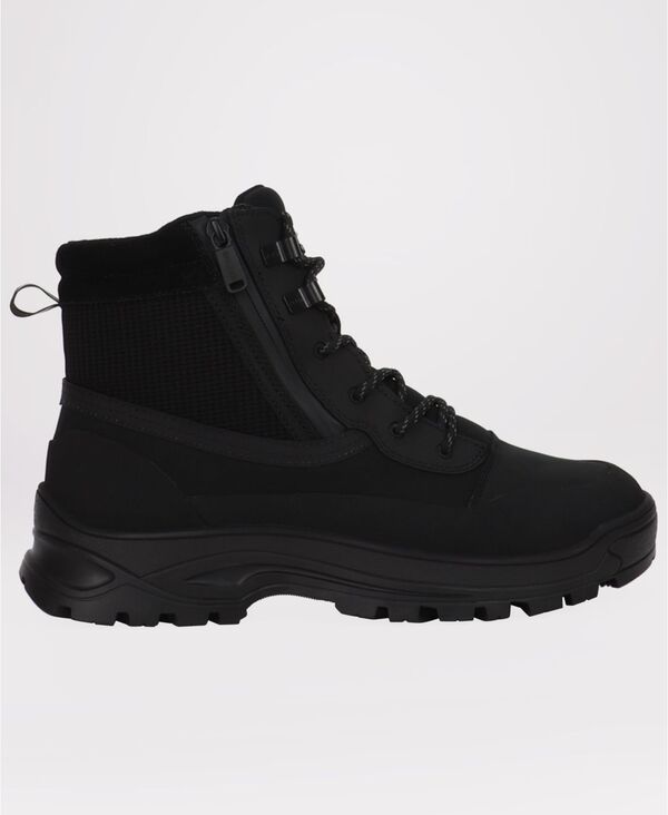 パジャール メンズ シューズ ブーツ・レインブーツ スピード競技 Pajar Men\u0027s Torsion Front-Lace Side Zipper Boots Black 黒いこと
