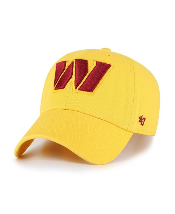 47 ブランド メンズ アクセサリー 帽子 '47 Brand Men's Gold Washington Commanders Cleanup Adjustable Hat Gold ゴールド