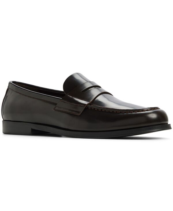 アルド メンズ シューズ スリッポン・ローファー レザー ALDO Men's Keifer Leather Dress Loafers Dark Brown ブラウン