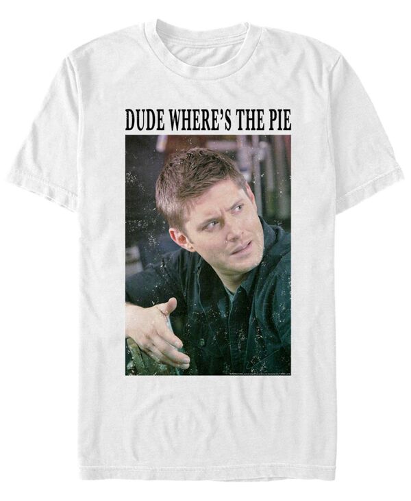 フィフスサン メンズ トップス Tシャツ Fifth Sun Men'supernatural Pie Dean Meme Short Sleeve T-shirt White ホワイト