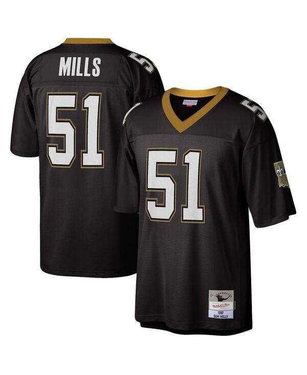ミッチェル&ネス メンズ トップス シャツ ジャージー Mitchell & Ness Men'samills Black New Orleansaints 1987 Legacy Replica Jersey Black ブラック|ReVida 店