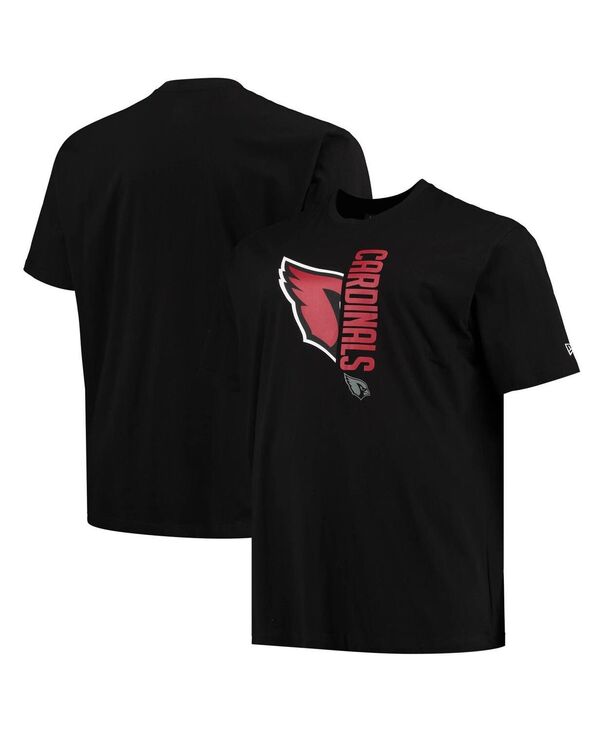 ニューエラ メンズ トップス Tシャツ トール New Era Men's Black Arizona Cardinals Big and Tall 2-Hit-shirt Black ブラック