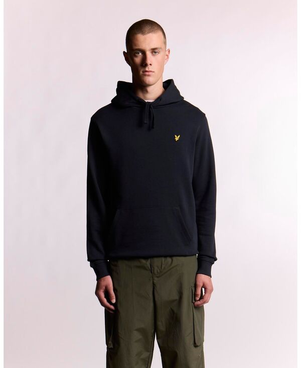 ライルアンドスコット メンズ アウター パーカー・スウェット Lyle \u0026 Scott Men\u0027s Long Sleeve Pull Over Hoodie Dark navy 米国海軍