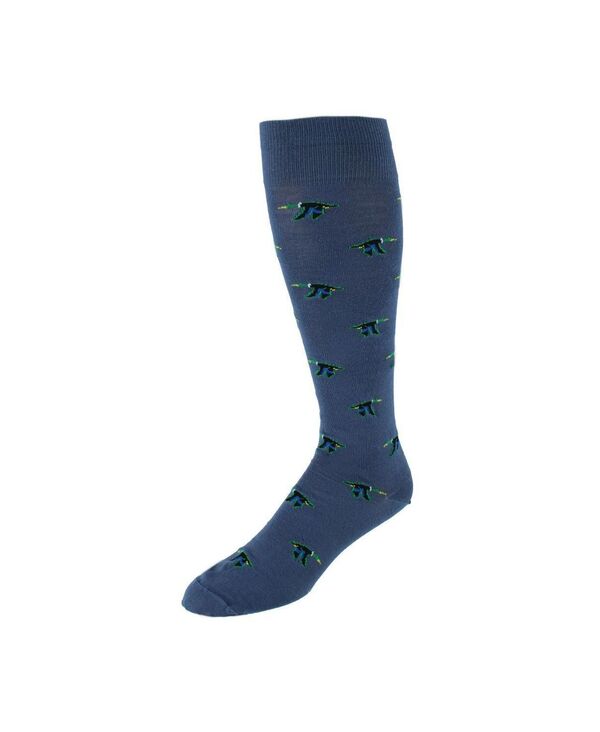 トラファルガー メンズ アンダーウェア 靴下 ウール TRAFALGAR Men's Flying South Mallarducks Novelty Merino Wool Over the Calf Socks (1 Pair) Blue ブルー