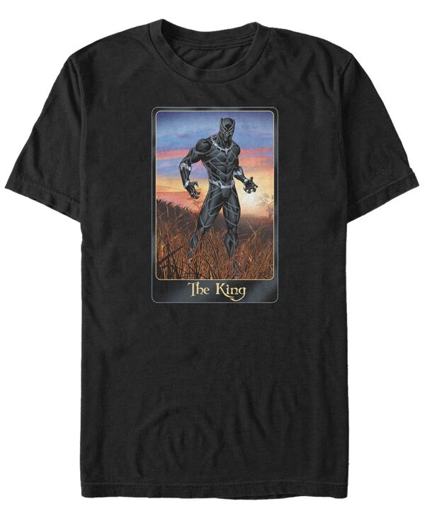 フィフスサン メンズ トップス Tシャツ Fifth Sun Marvel Men's Avengers The King Playing Card Short Sleeve T-Shirt Black ブラック