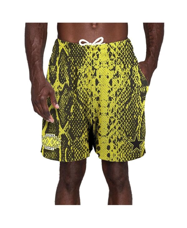 ニューエラ メンズ ボトムス ハーフパンツ・ショーツ ショートパンツ New Era Men's Yellow Dallas Cowboysuper Bowl XXX Summer Pop Shorts Yellow イエロー