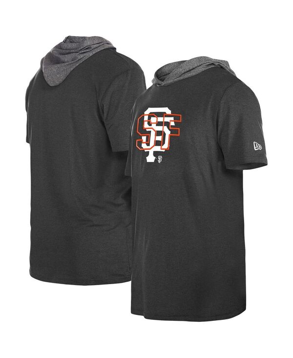ニューエラ メンズ トップス Tシャツ パーカー New Era Men's Black San Francisco Giants Team Hoodie T-shirt Black ブラック