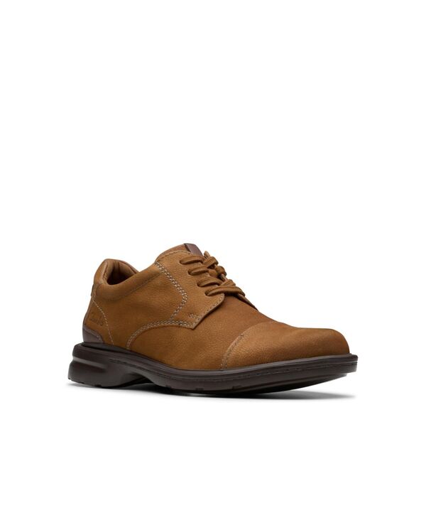 クラークス メンズ アクセサリー 帽子 キャップ Clarks Collection Men's Gessler Cap Toe Dresshoes Cola Nubuck｜ReVida 店