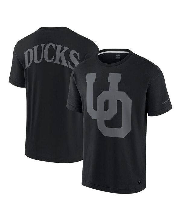 ファナティクス メンズ トップス Tシャツ Fanatics Men's Black Oregon Ducks Iconic T-Shirt Black ブラック