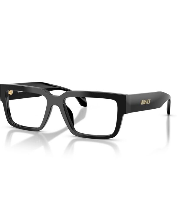 ヴェルサーチ メンズ アクセサリー サングラス・アイウェア Versace Men's Rectangleyeglasses VE3374U Black ブラック