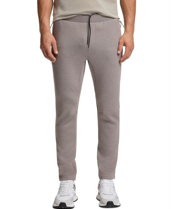ヒューゴボス メンズ ボトムス カジュアルパンツ トラックスーツ Hugo Boss Men\'s Reflective Detail Regular-Fitracksuit Bottom Pants Open Gray グレー