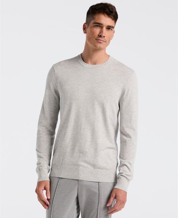 ペリーエリス メンズ アウター ニット・セーター クルーネック Perry Ellis Men's Crewneck Tech Pullover Sweater Moonstruck heather ヘザー